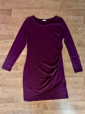 Leith Long Sleeve Ruched Body Con Dress